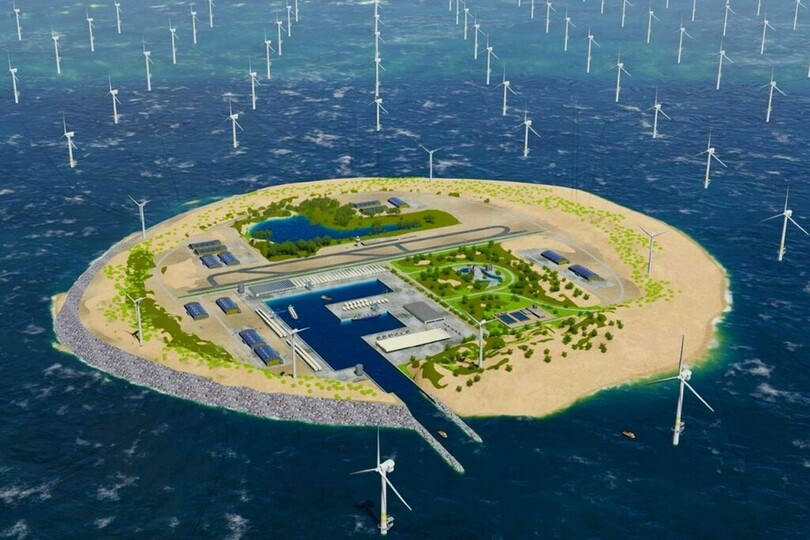Mega-Windpark und künstliche Energieinsel in der Nordsee geplant