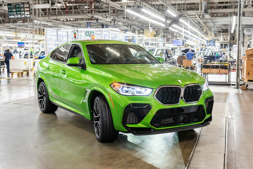 Giftgrüner BMW X6 M steht für 30 Jahre Produktion in den USA