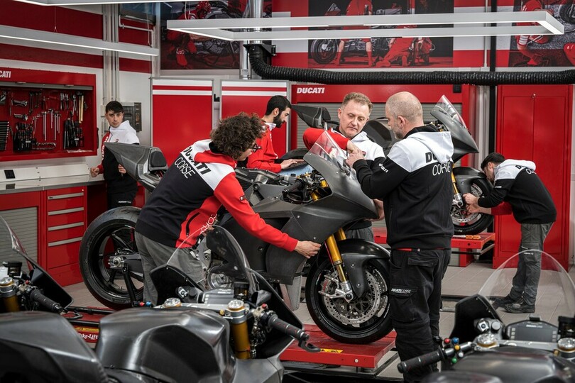 Ducati baut bis Mitte Februar 23 Moto-E-Maschinen