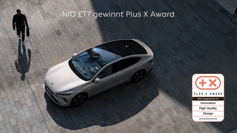 Nio ET7 mit dem Plus X Award ausgezeichnet Nio ET7 mit dem Plus X Award ausgezeichnet