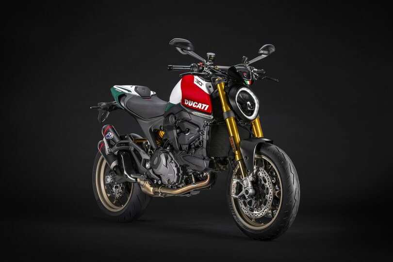 Ducati Monster-Sondermodell zum 30-jähringen  - Dreifarbig und abgezählt