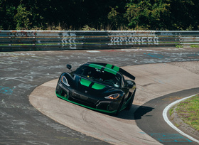 Schöner Supersportler Rimac Nevera Time Attack