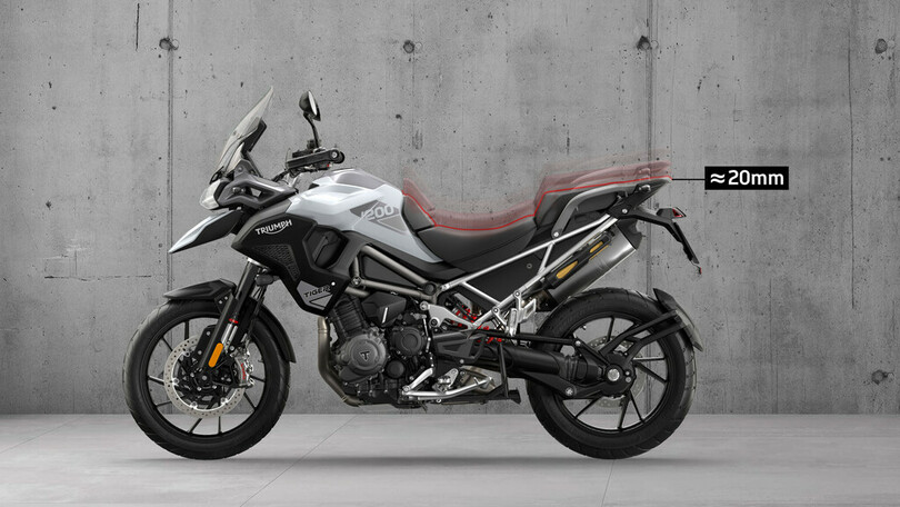 Triumph Tiger 1200 ab sofort mit aktiver Sitzhöhenreduzierung