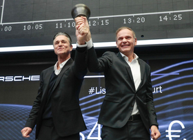 Porsche zufrieden mit erstem Börsenjahr
