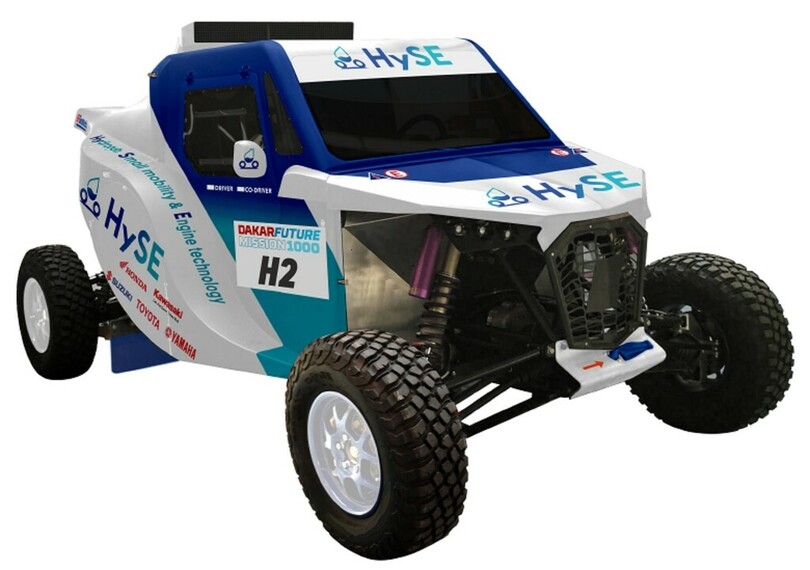 Buggy mit Wasserstoffmotor startet bei der Rallye Dakar Buggy mit Wasserstoffmotor startet bei der Rallye Dakar
