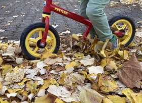 Glättegefahr durch Laub nicht unterschätzen