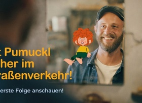 Pumuckl sensibilisiert für Gefahren im Straßenverkehr