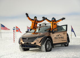 Mit dem Nissan Ariya von Pol zu Pol