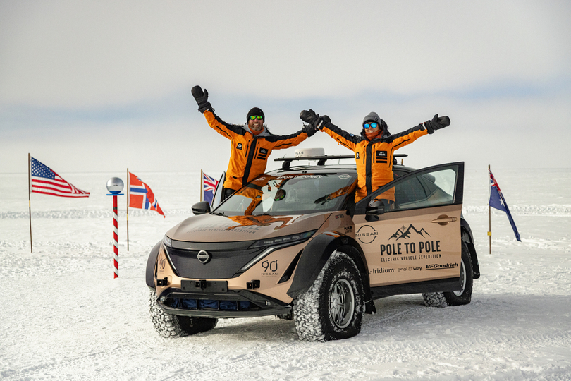 Mit dem Nissan Ariya von Pol zu Pol