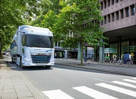 Großbritannien schickt Elektro-Lastwagen in den Fernverkehr