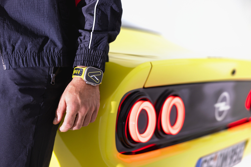 Apple-Uhr im Manta-Stil
