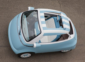 Vollelektrisches Mini-Cabriolet Microlino Spiaggina