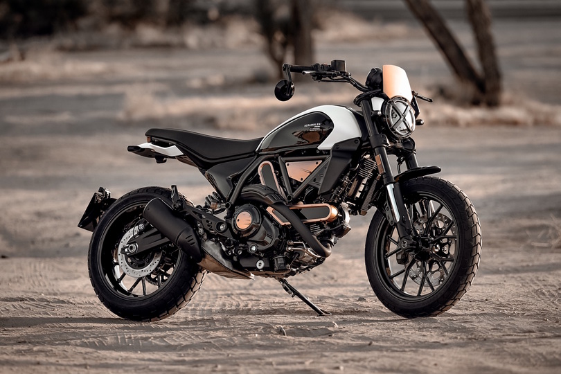 Ducati Scrambler „10° Anniversario Rizoma Edition“ - Auffällige Aluteile 