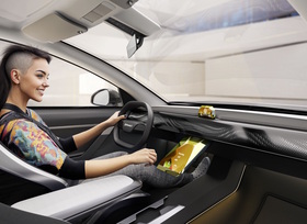 Continental zeigt Emotional Cockpit - Kristall-Displays mit Aurora-Effekt