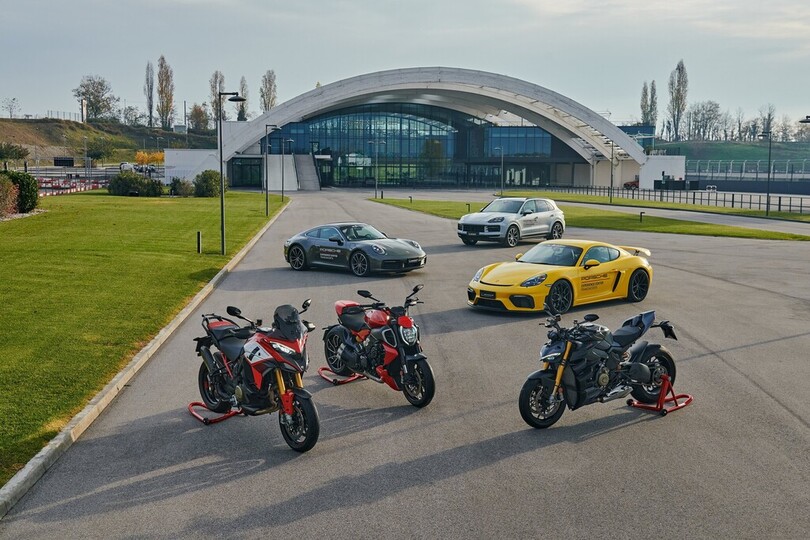Fahrtraining mit Ducati und Porsche